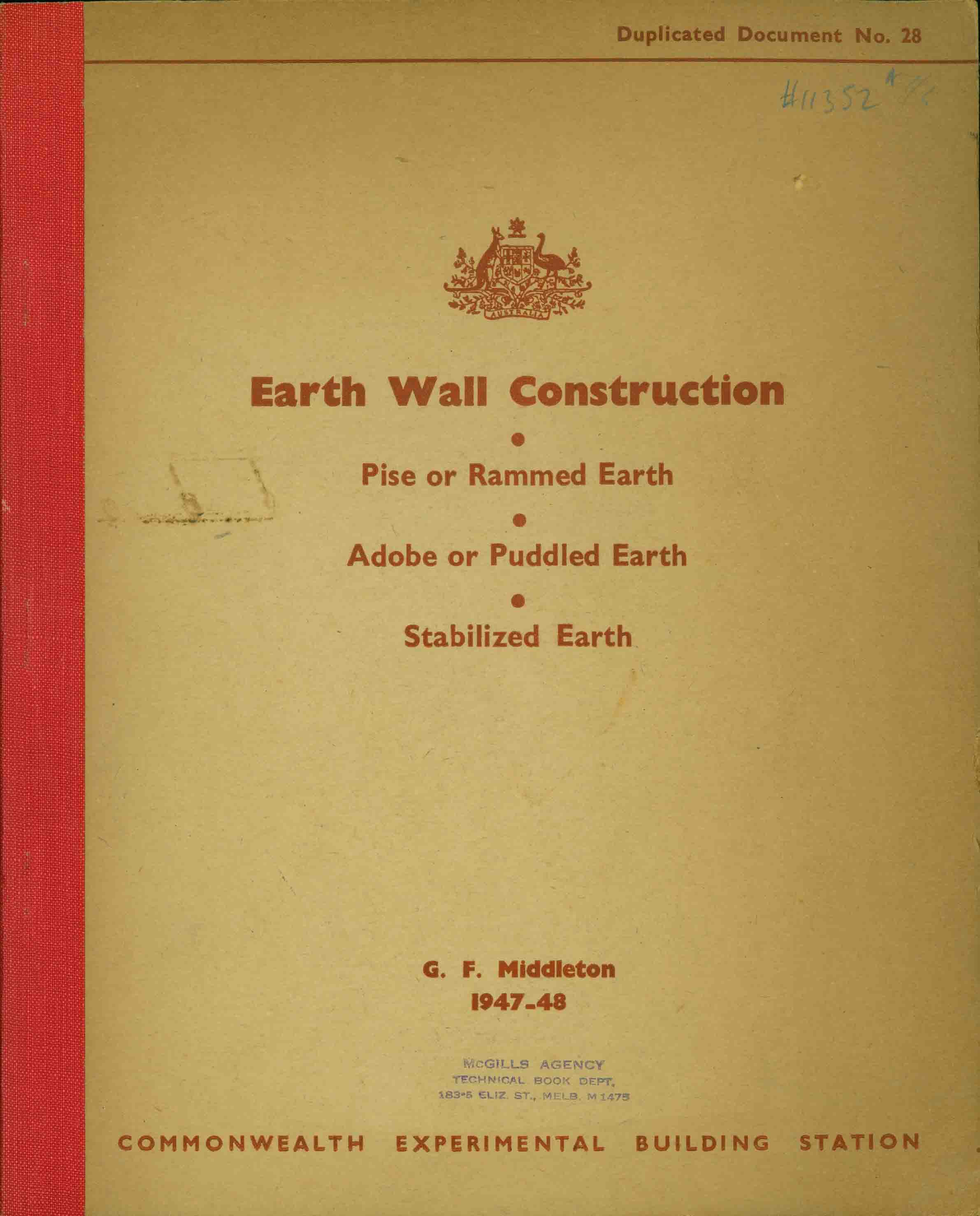 EARTH WALL CONSTRUCTION.