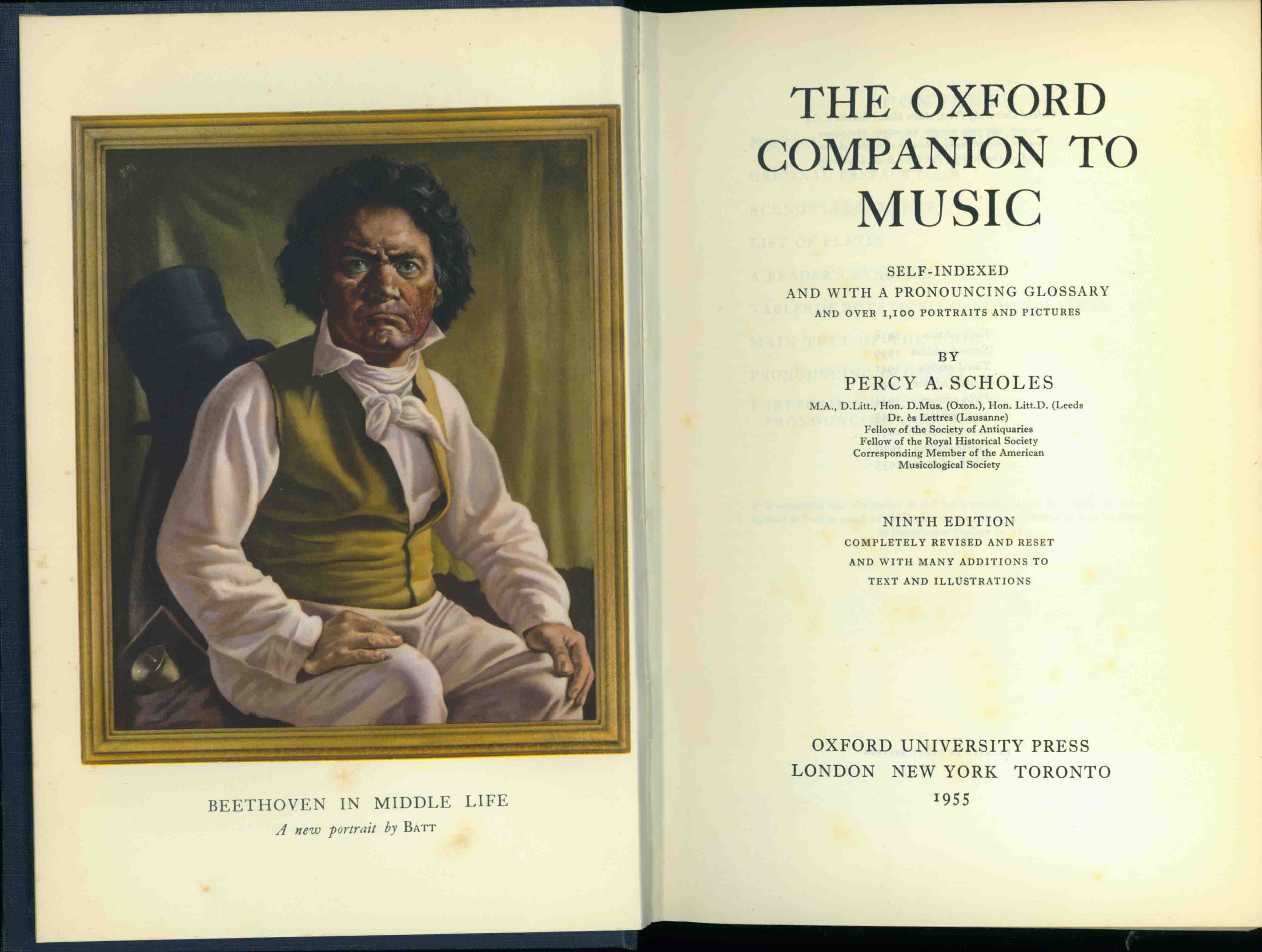 THE OXFORD COMPANION TO MUSIC.