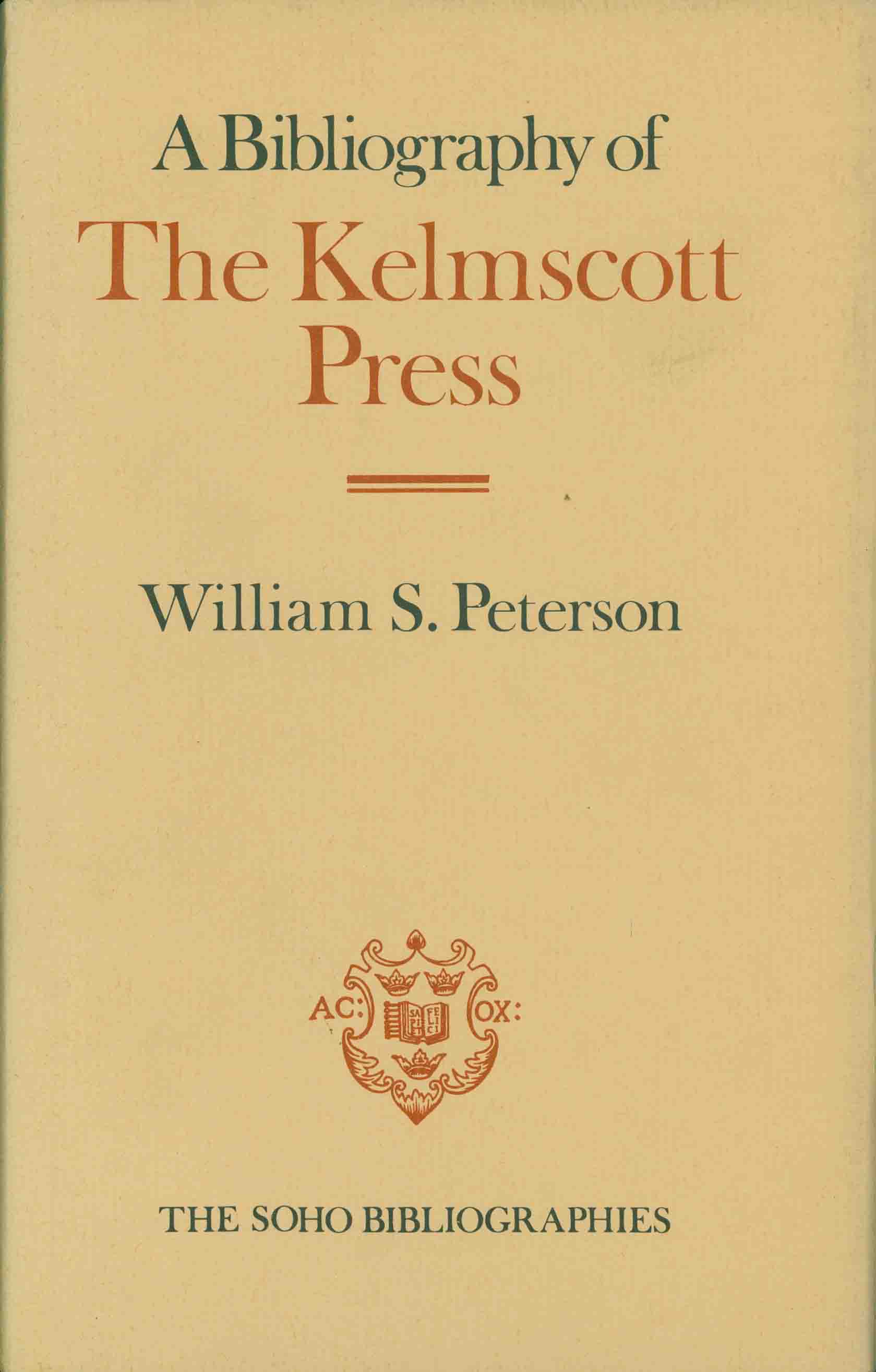 A BIBLIOGRAPHY OF THE KELMSCOTT PRESS.