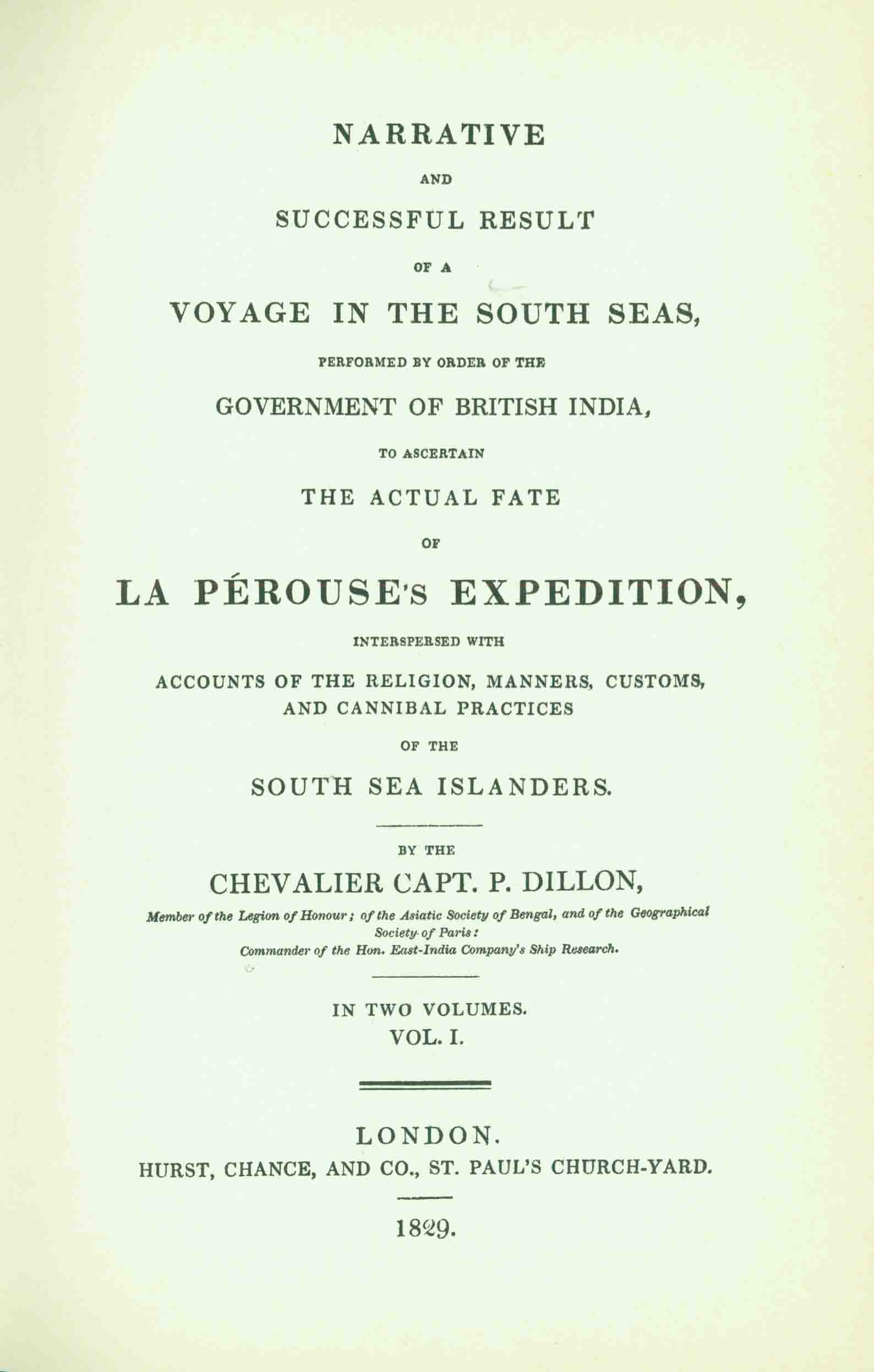 NARRATIVE AND SUCCESSFUL RESULT OF A VOYAGE IN THE SOUTH SEAS,
