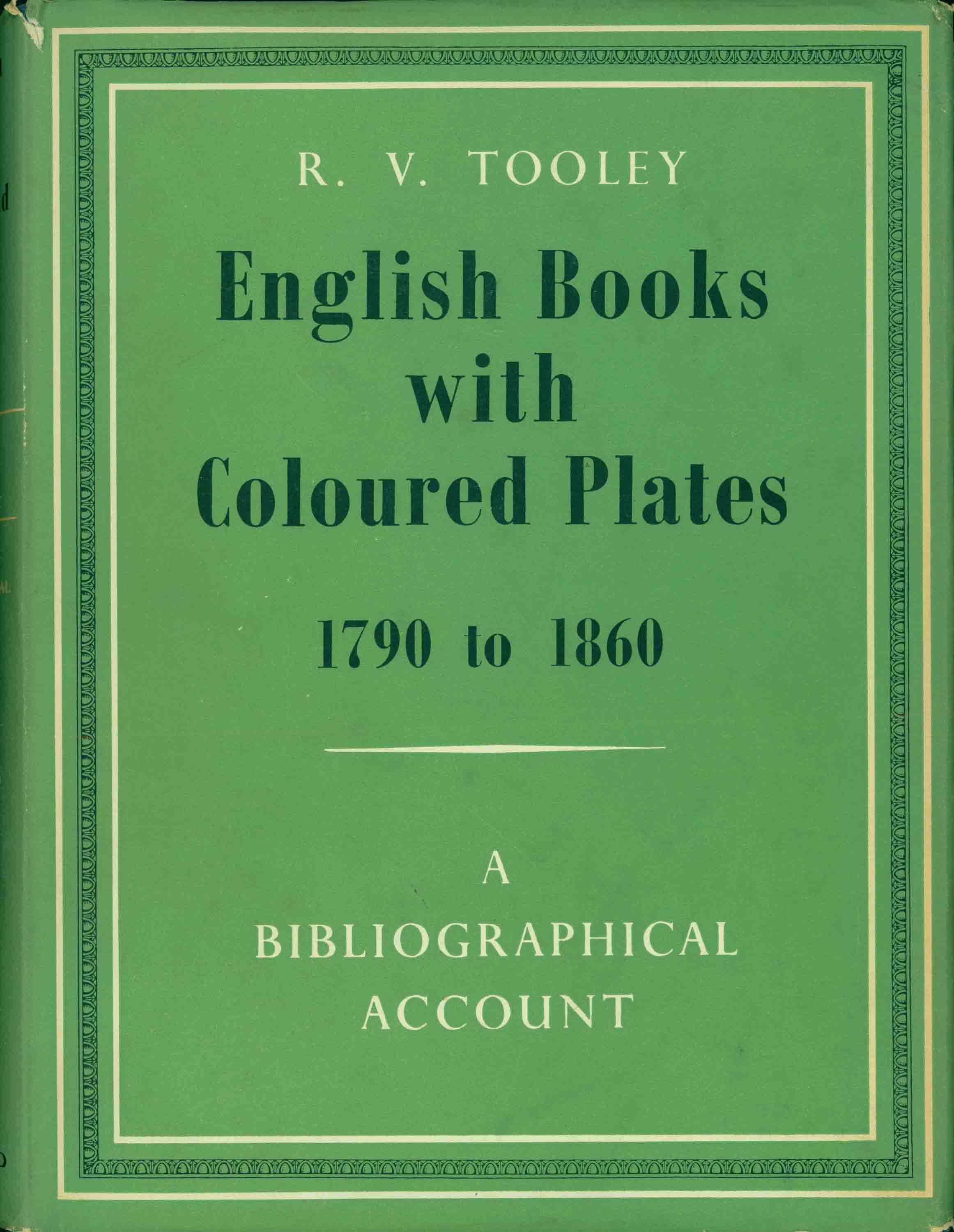 ENGLISH BOOKS WITH COLOURED PLATES 1790 TO 1860.