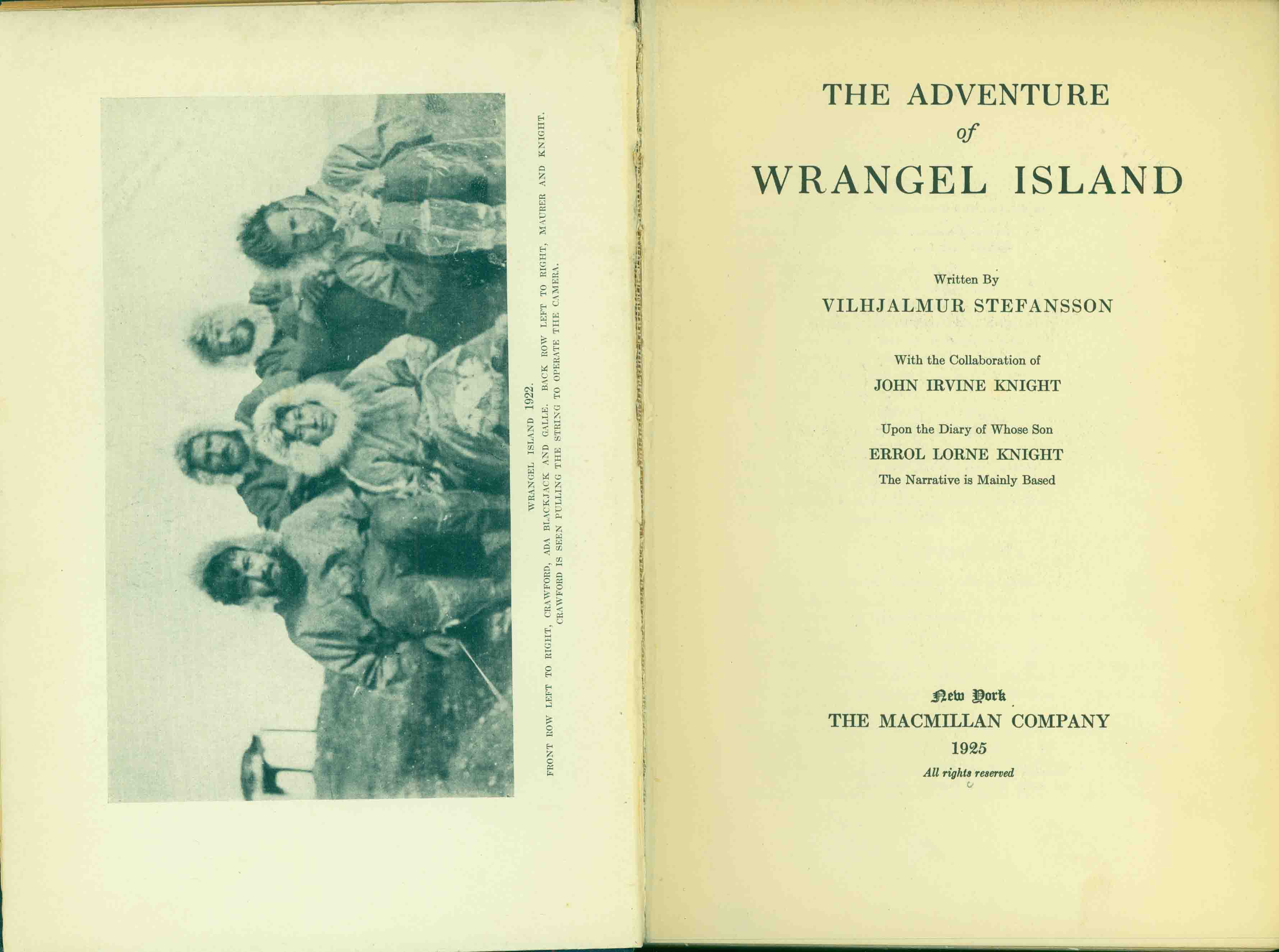 THE ADVENTURE OF WRANGEL ISLAND.