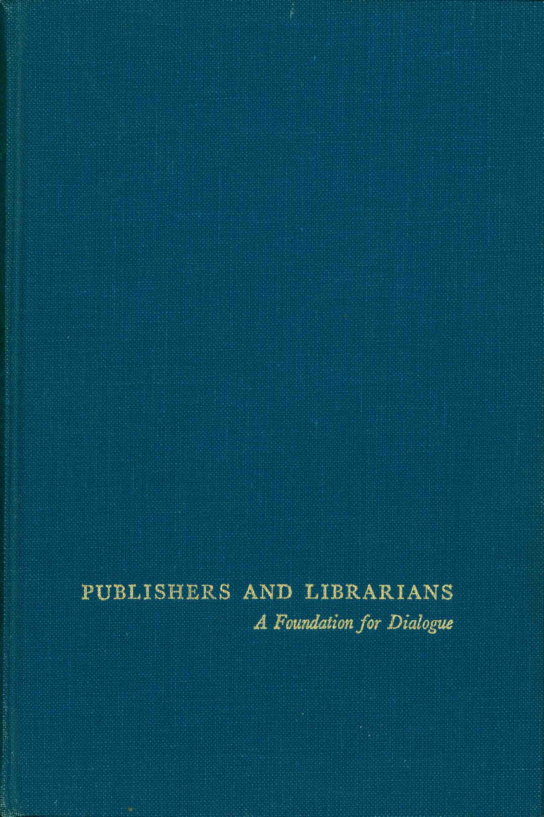 PUBLISHERS AND LIBRARIANS.