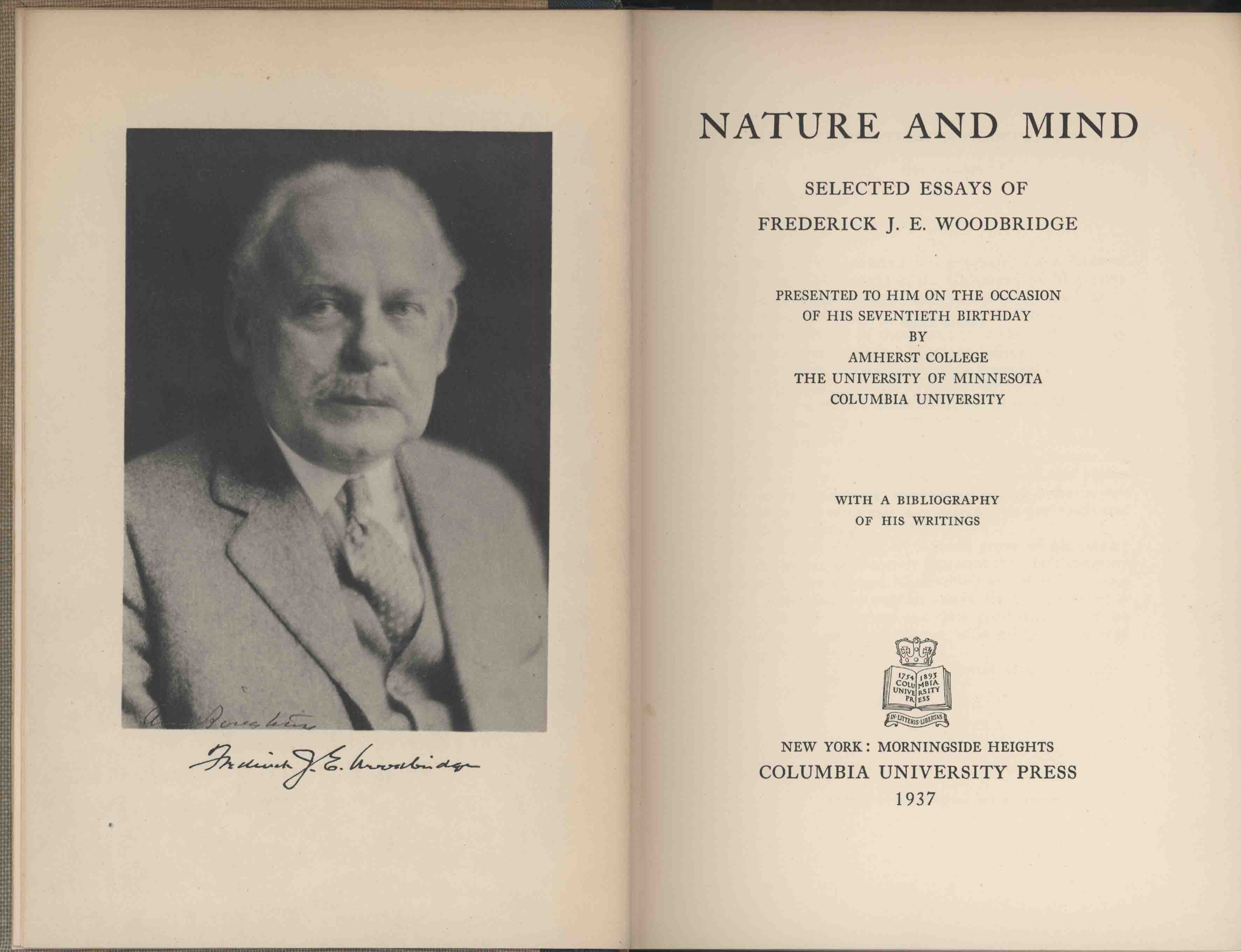 NATURE AND MIND.