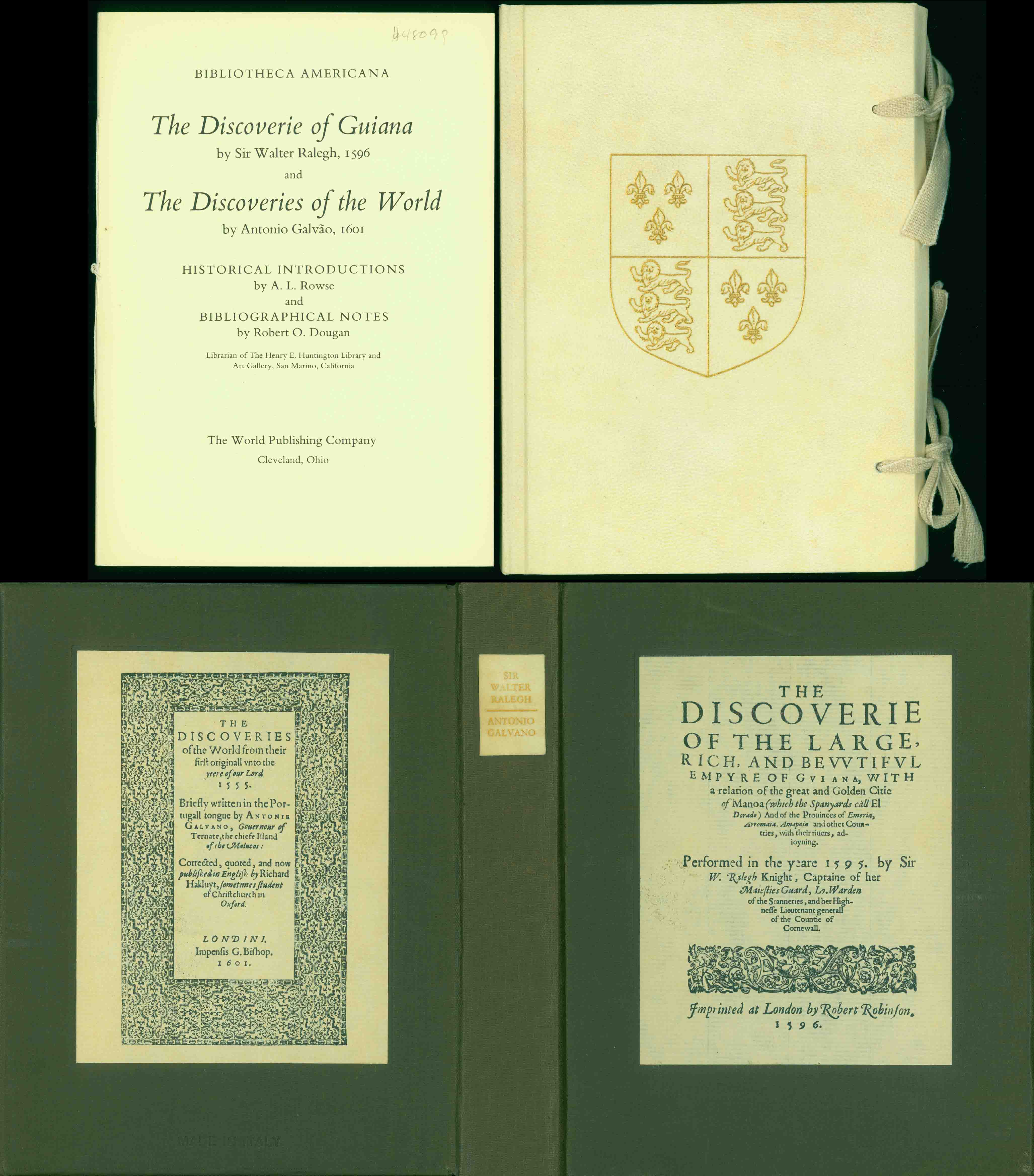 THE DISCOVERIE OF THE LARGE, RICH, AND BEWTIFUL EMPIRE OF GUIANA,