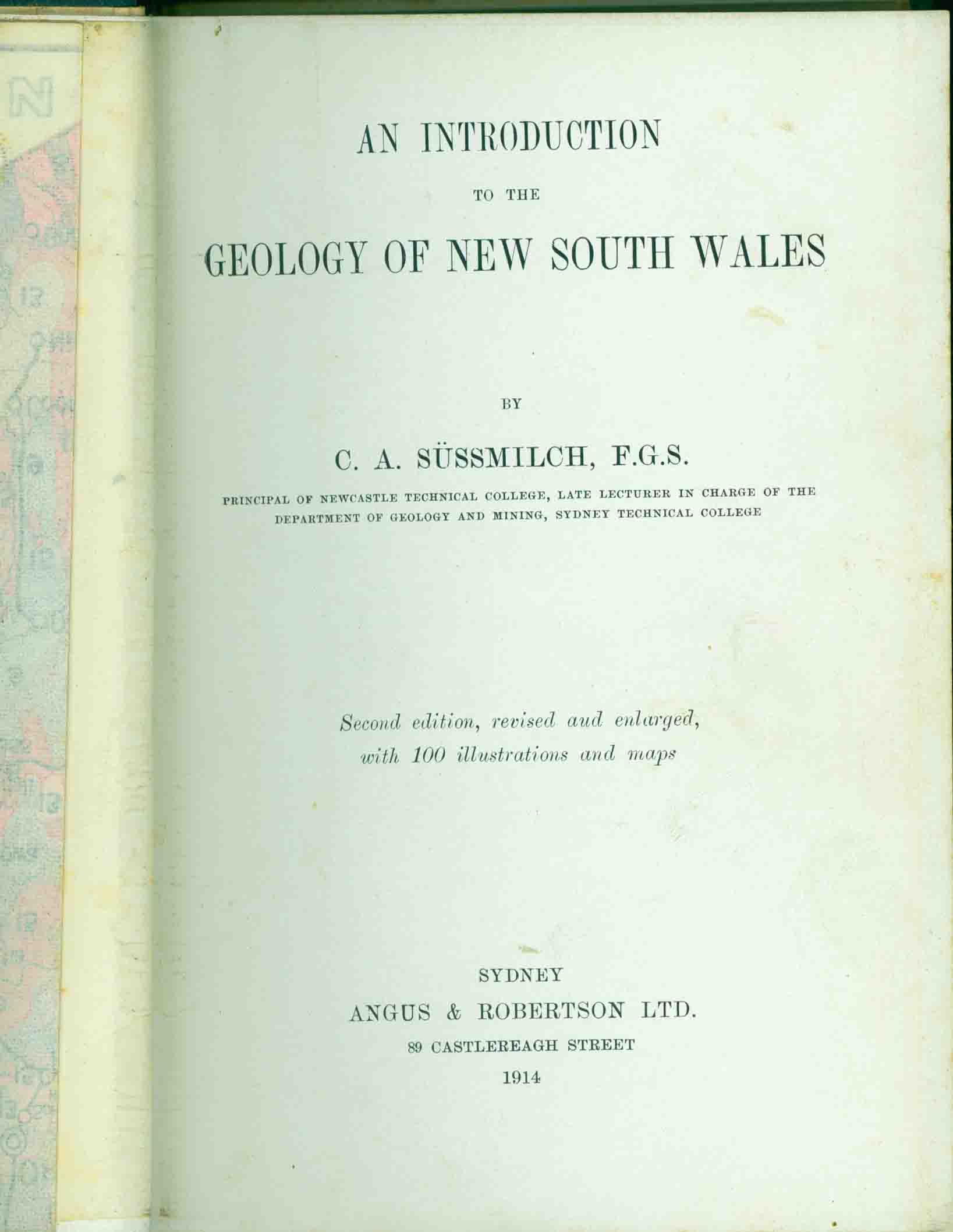 AN INTRODUCTION TO THE GEOLOGY OF NEW SOUTH WALES.