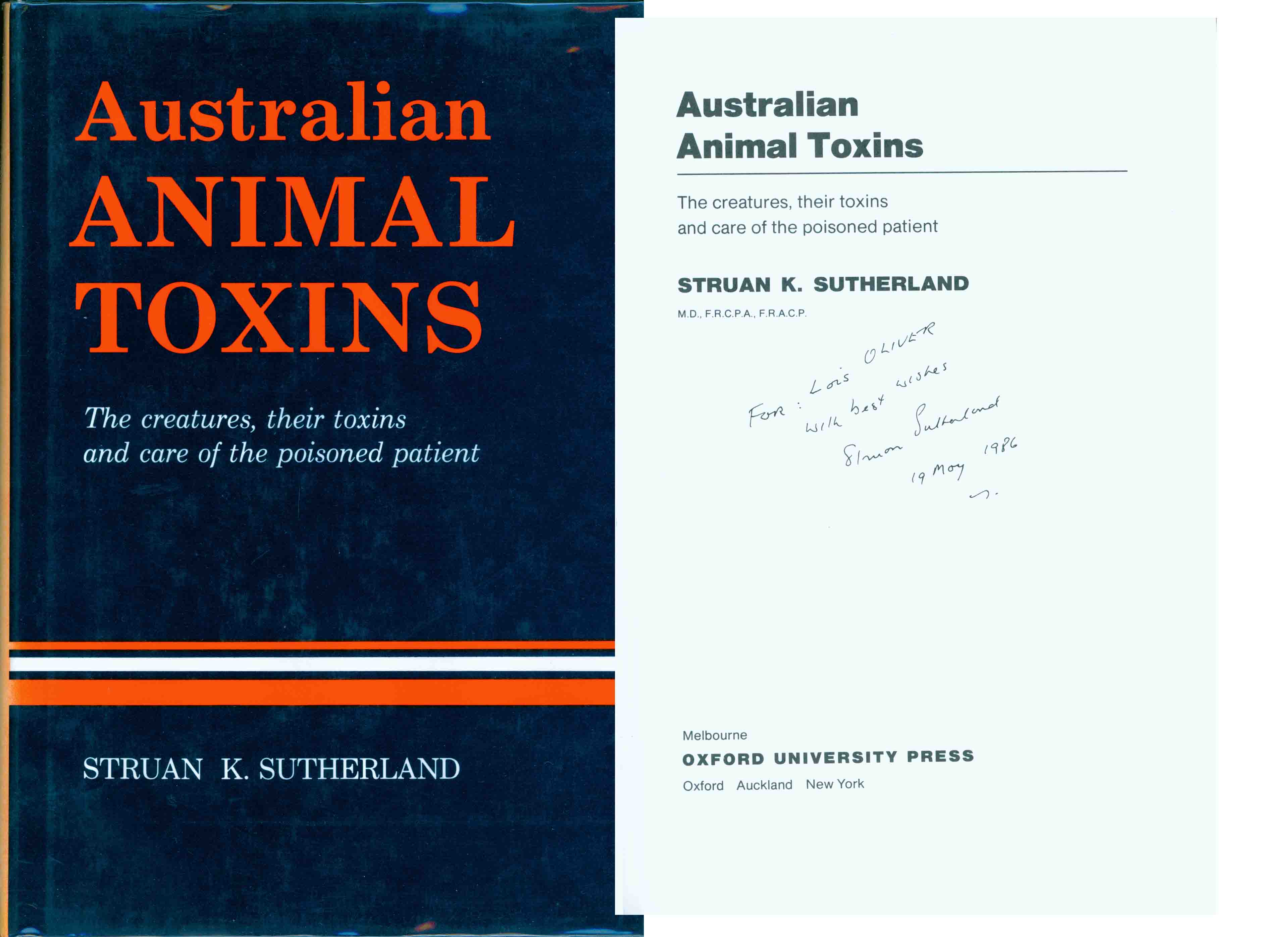 AUSTRALIAN ANIMAL TOXINS.