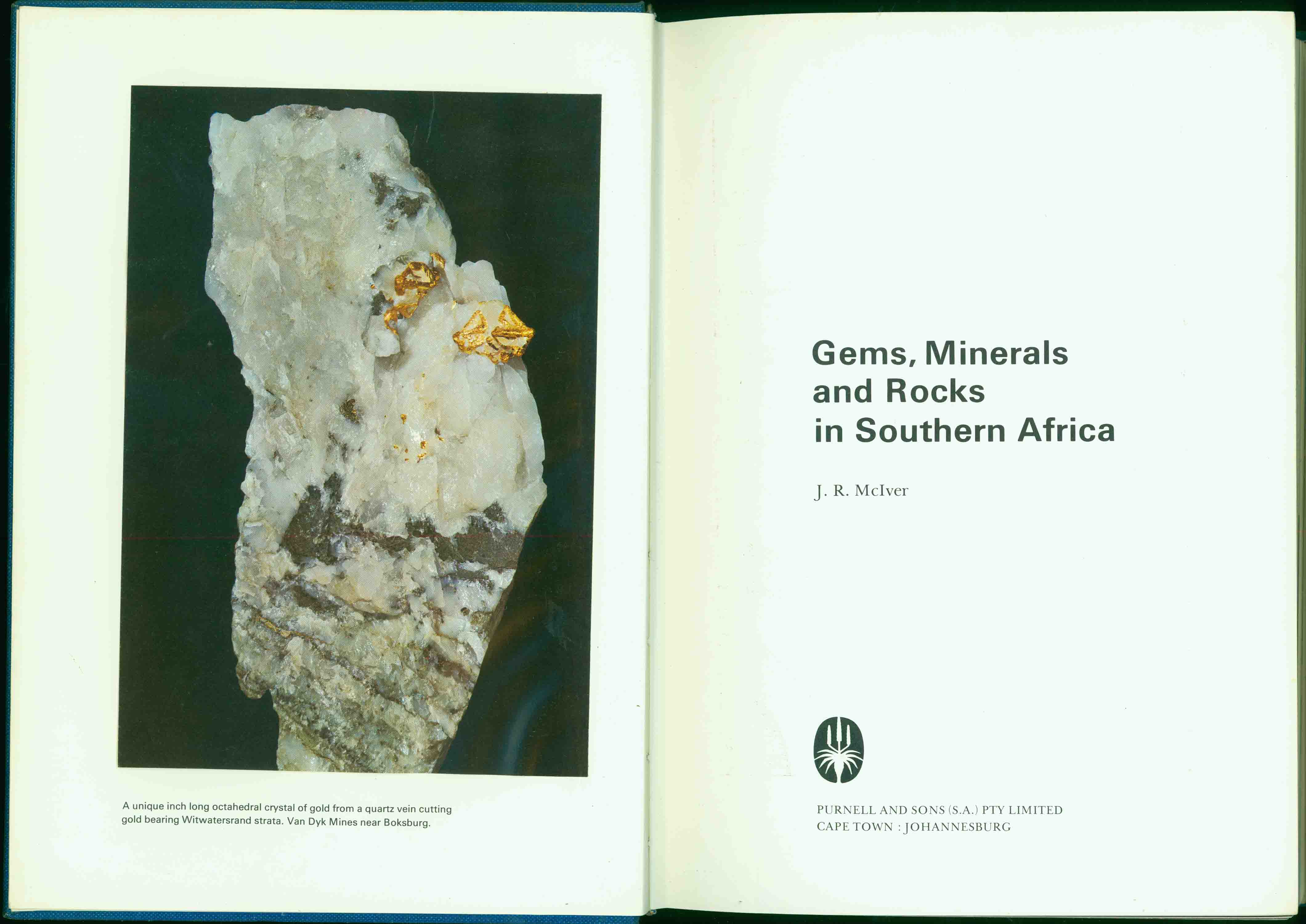 GEMS, MINERALS AND ROCKS IN SOUTHERN AFRICA.