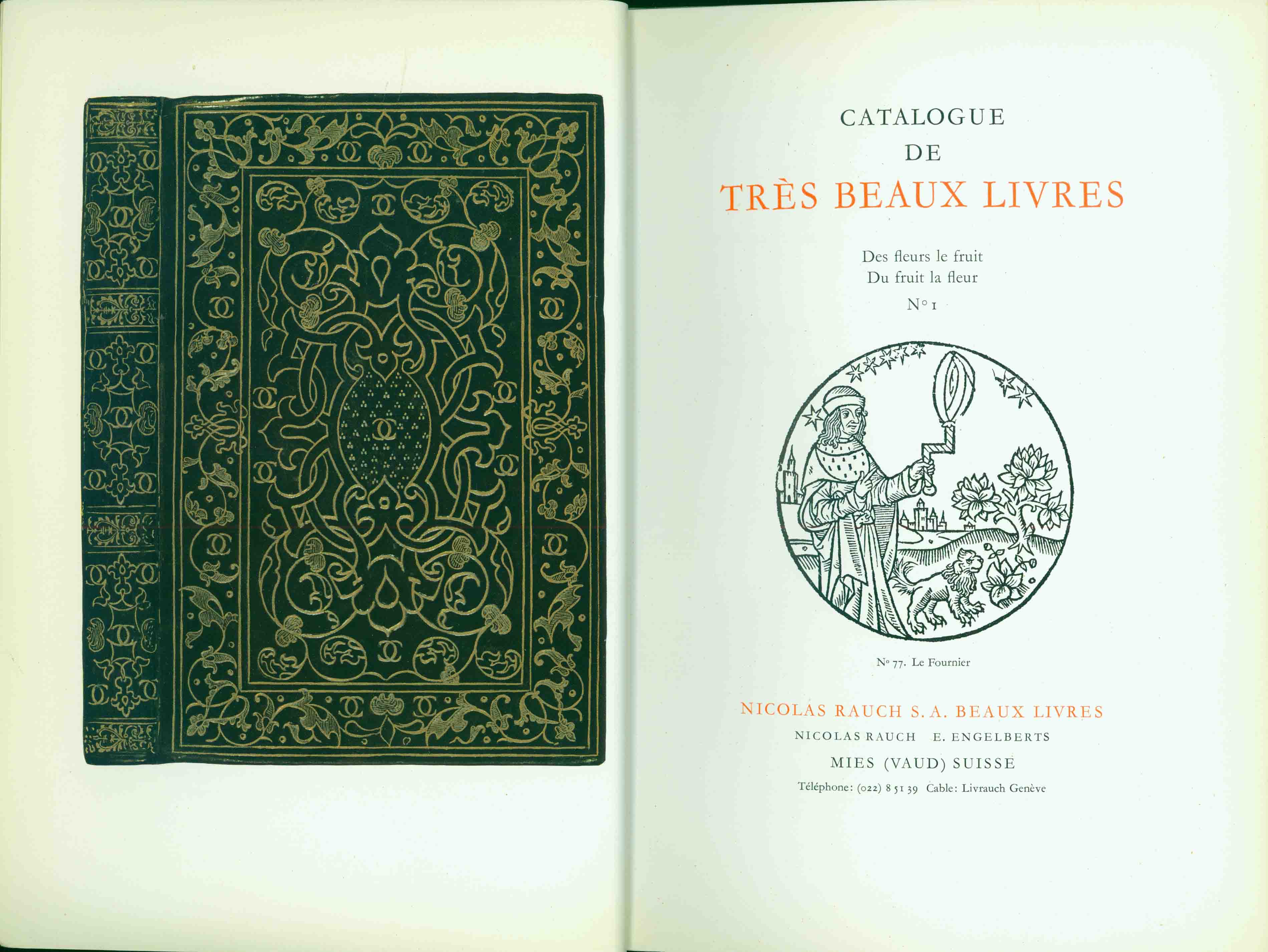 CATALOGUE DE TRES BEAUX LIVRES.