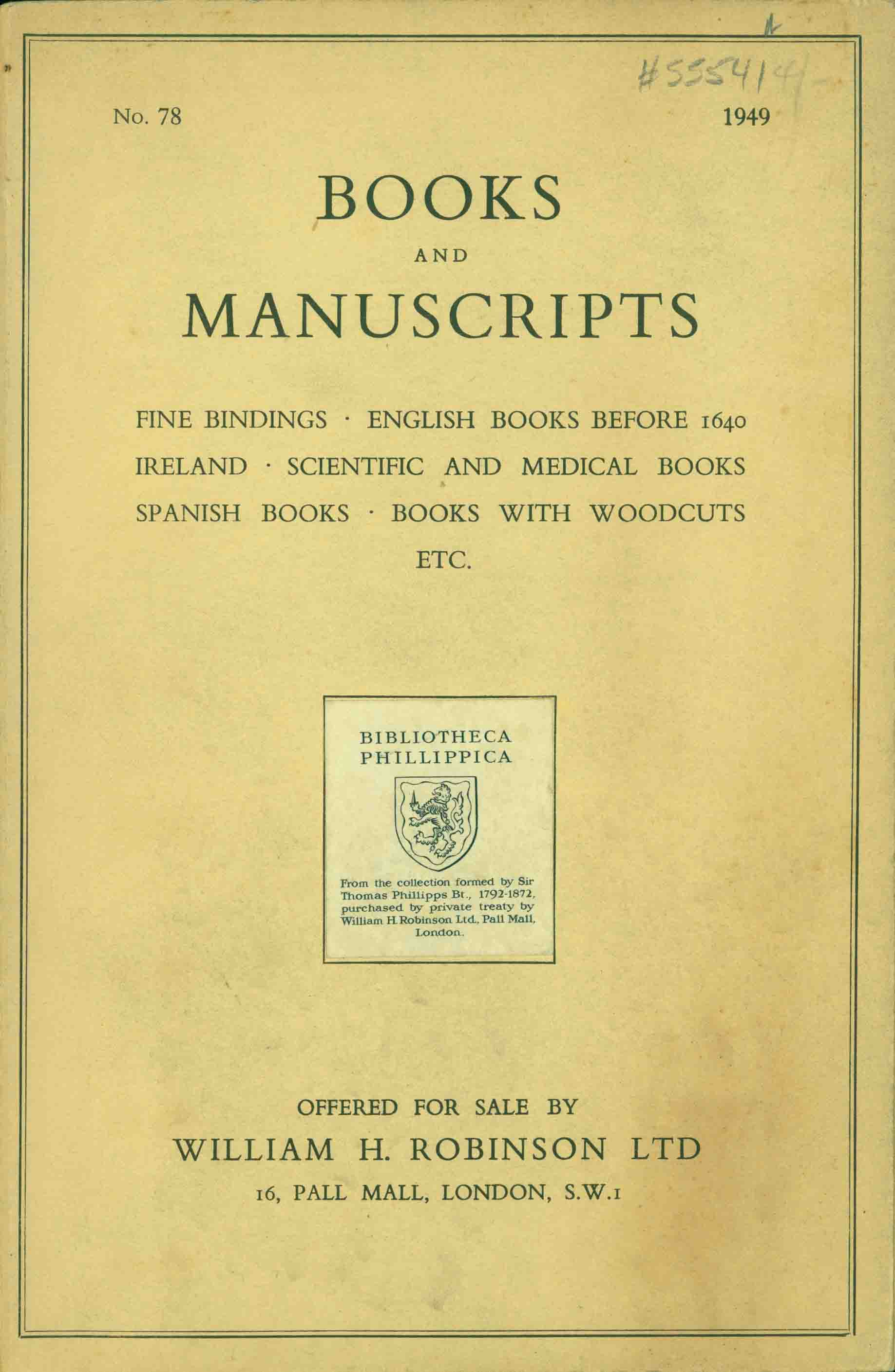 BOOKS AND MANUSCRIPTS.