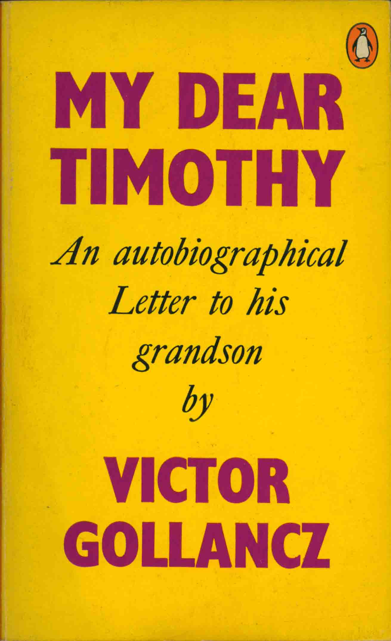 MY DEAR TIMOTHY.