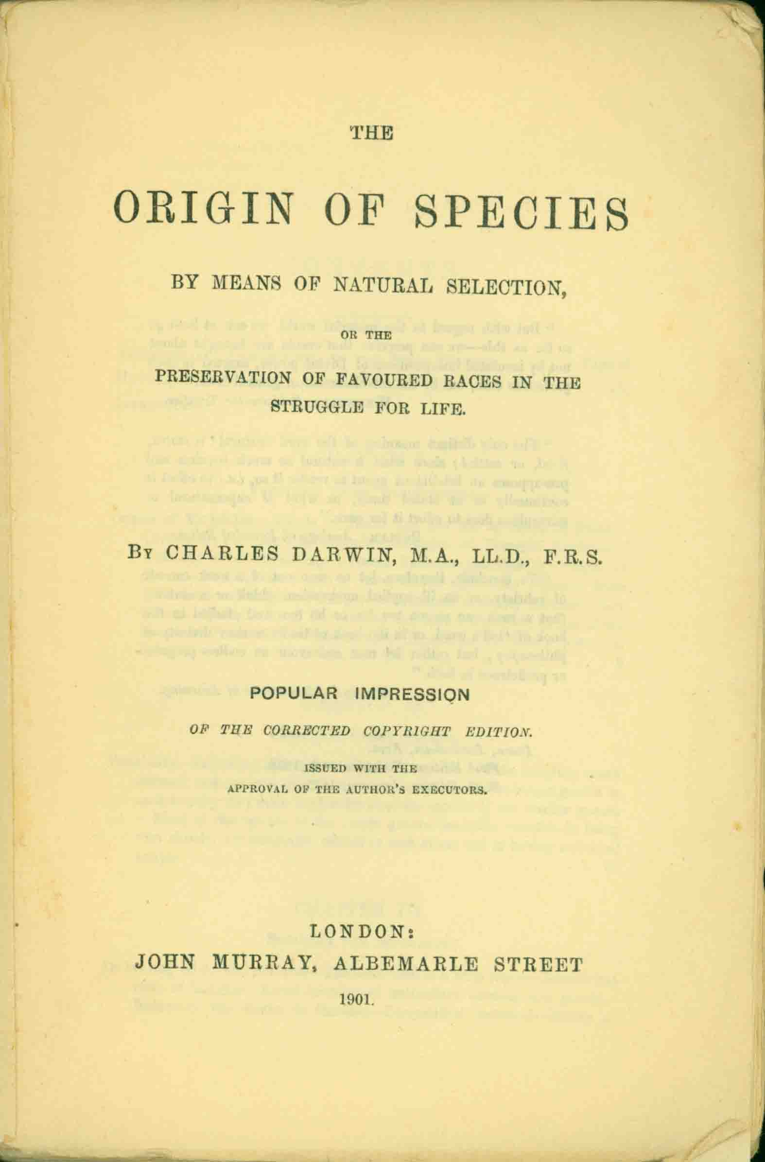 THE ORIGIN OF SPECIES