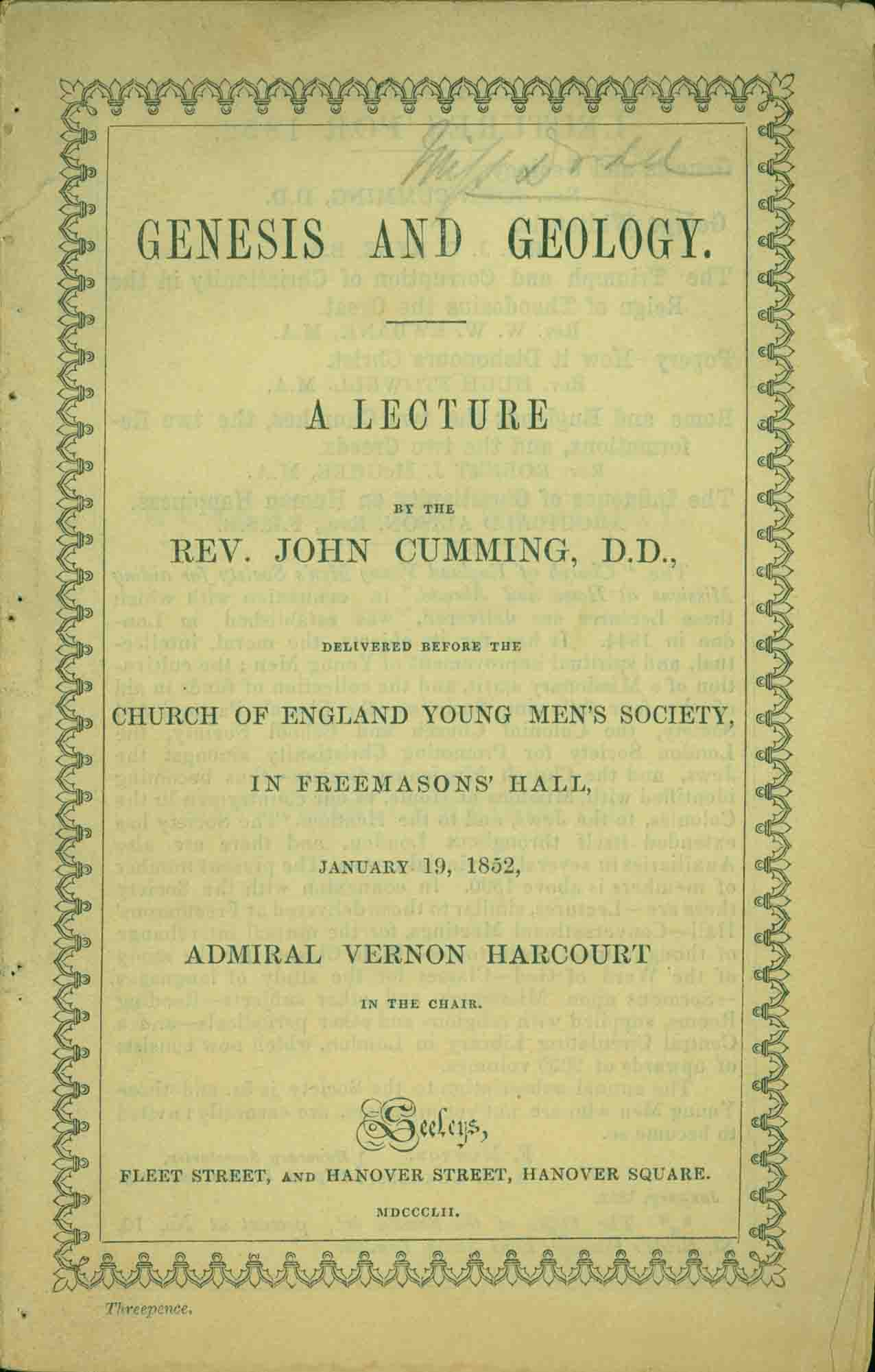 GENESIS AND GEOLOGY.