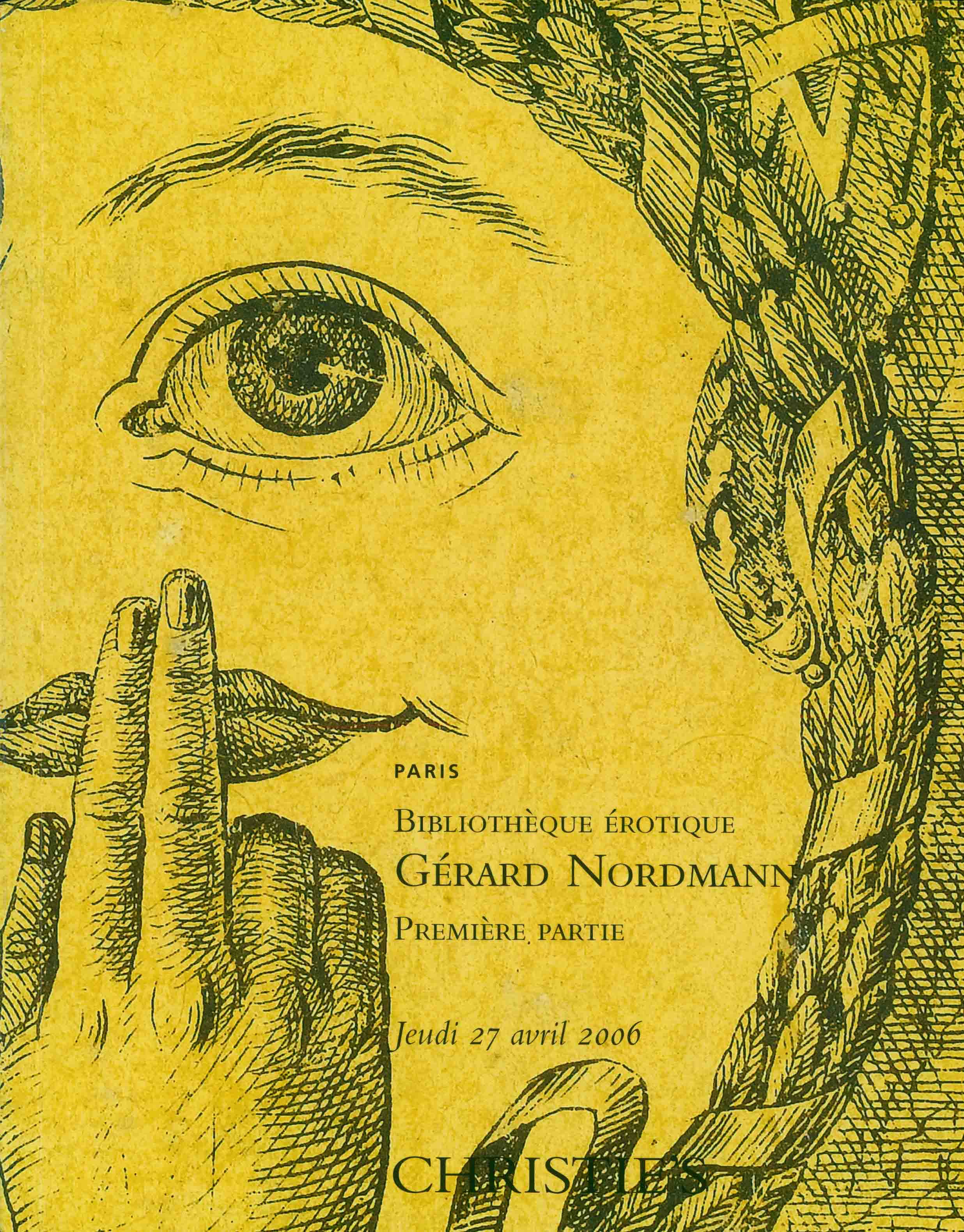 BIBLIOTHEQUE EROTIQUE GERARD NORDMANN.