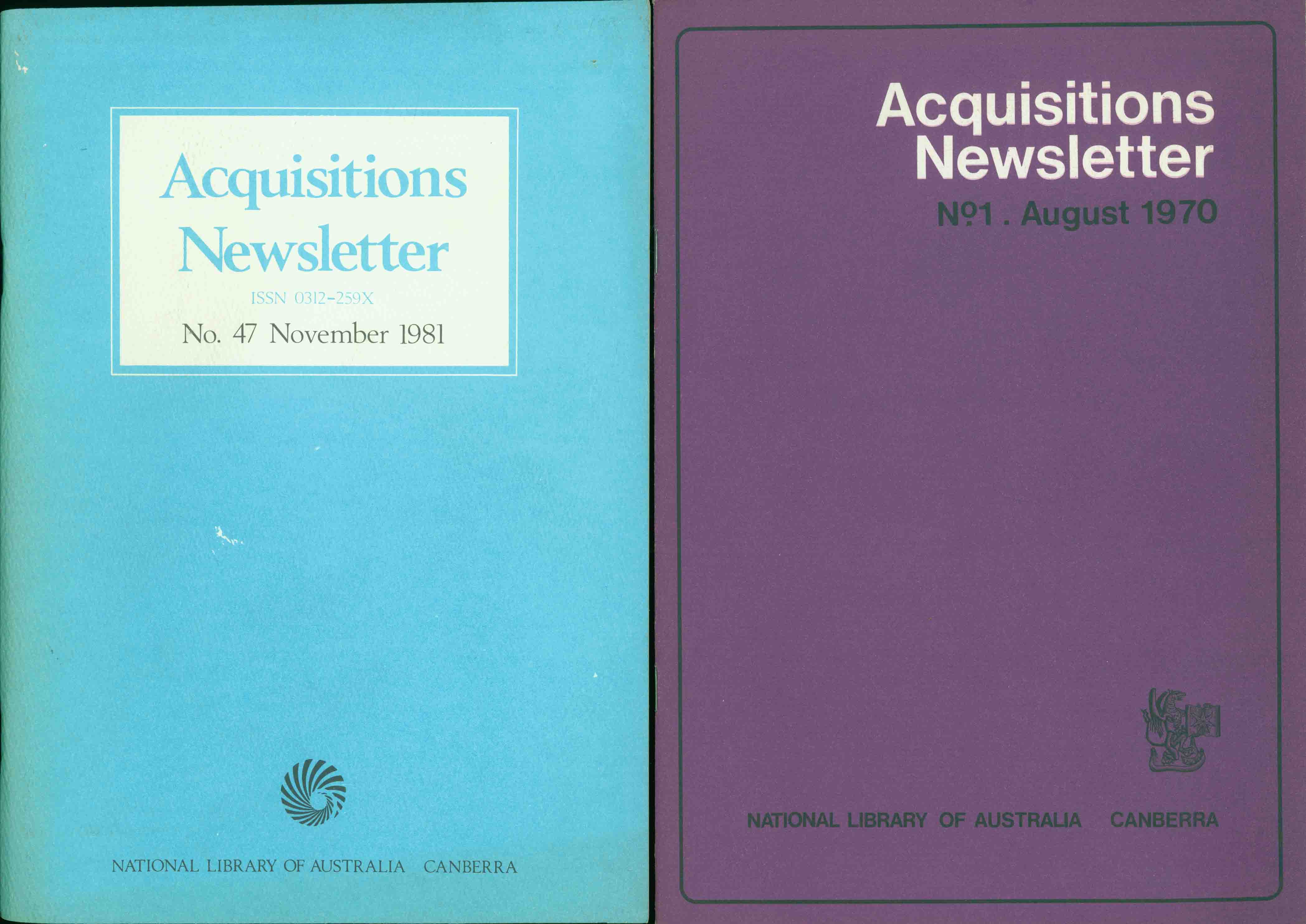 ACQUISITIONS NEWSLETTER.
