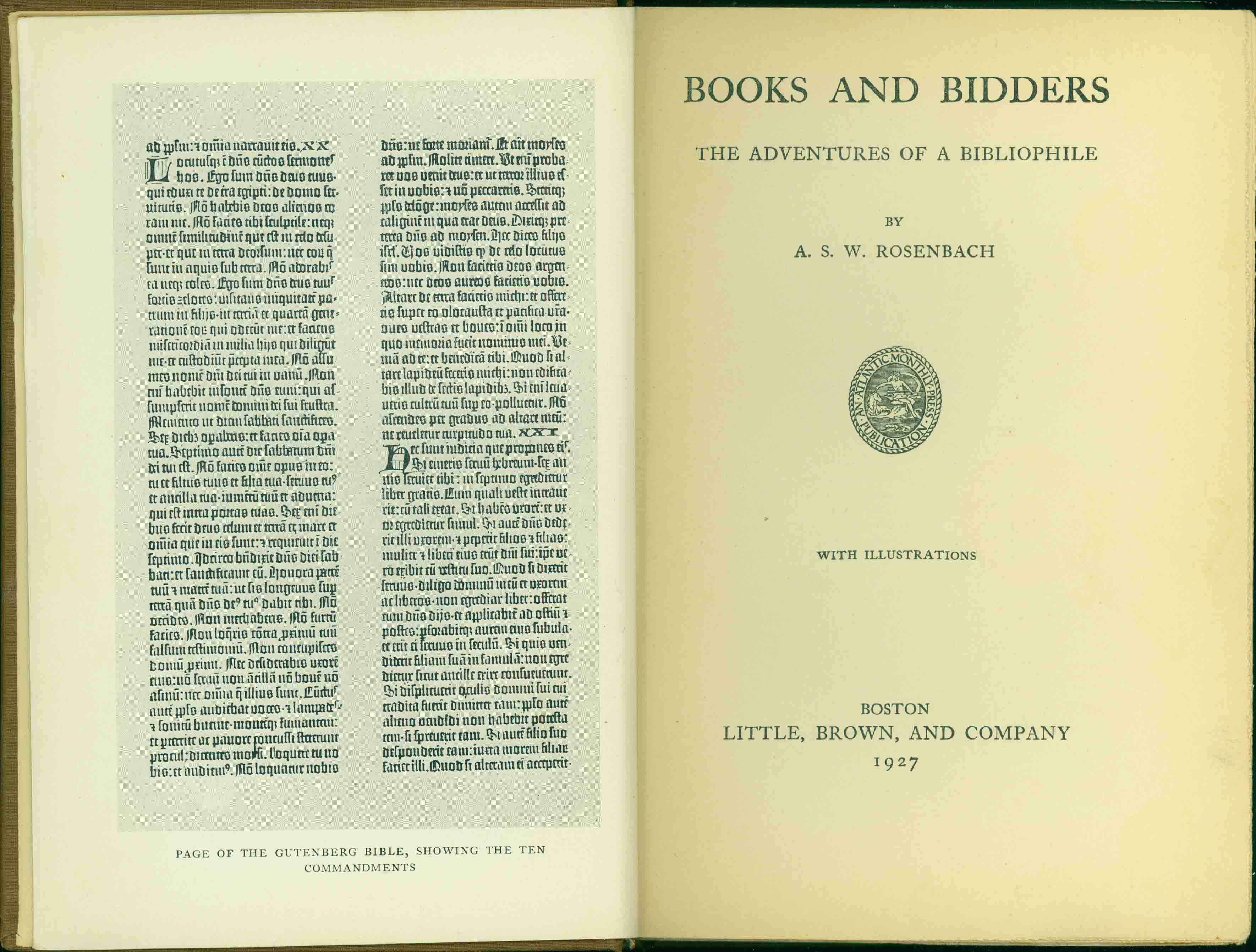 BOOKS AND BIDDERS.