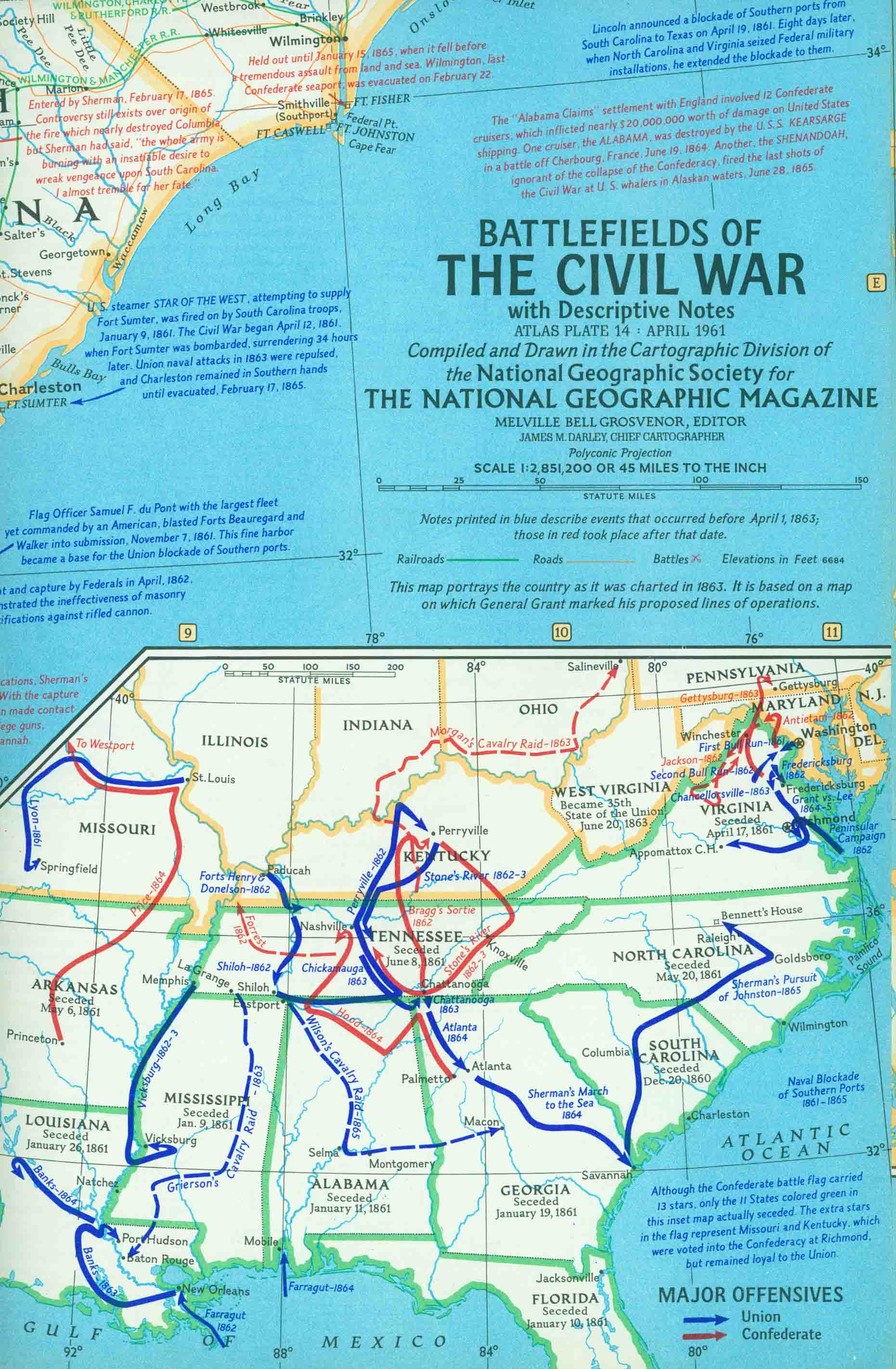 BATTLEFIELDS OF THE CIVIL WAR