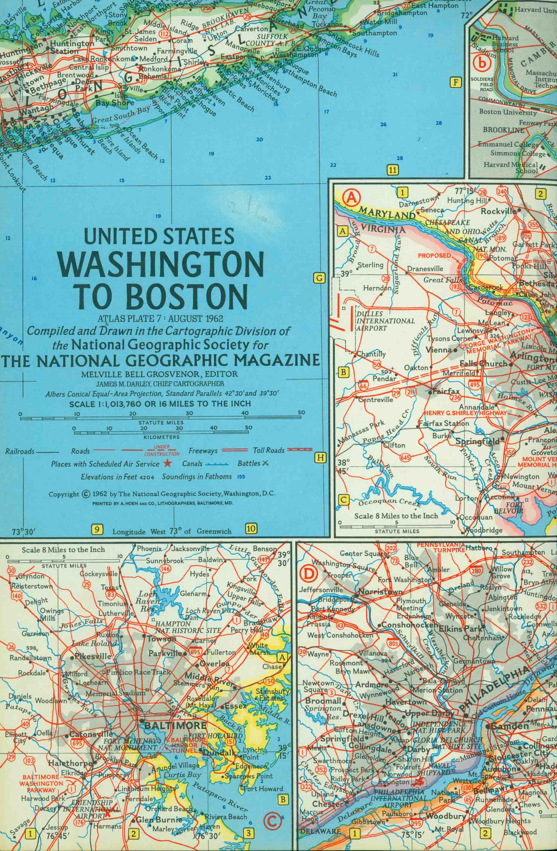 WASHINGTON TO BOSTON.