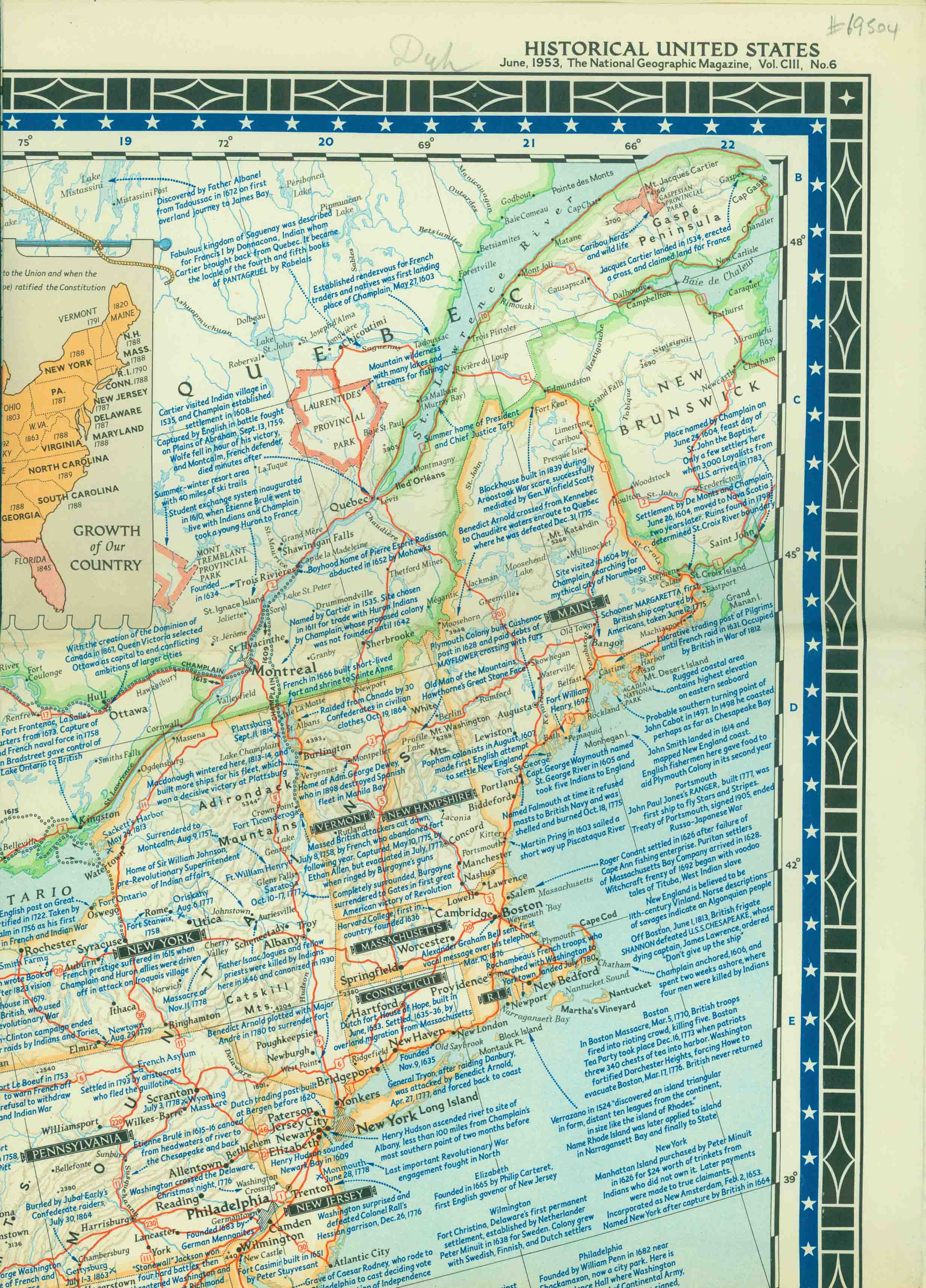 HISTORICAL MAP OF THE UNITED STATES.