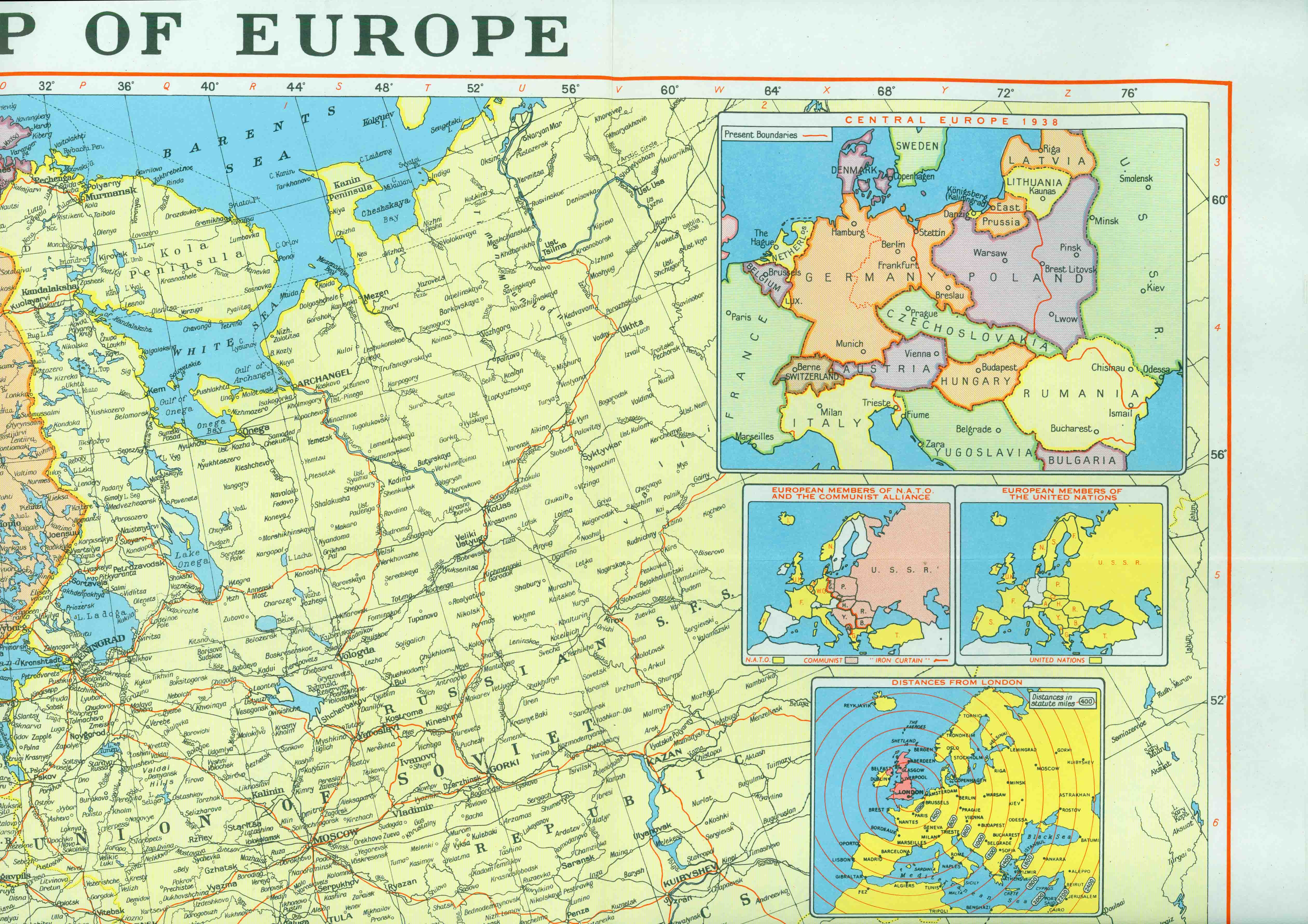 THE DAILY TELEGRAPH MAP OF EUROPE.