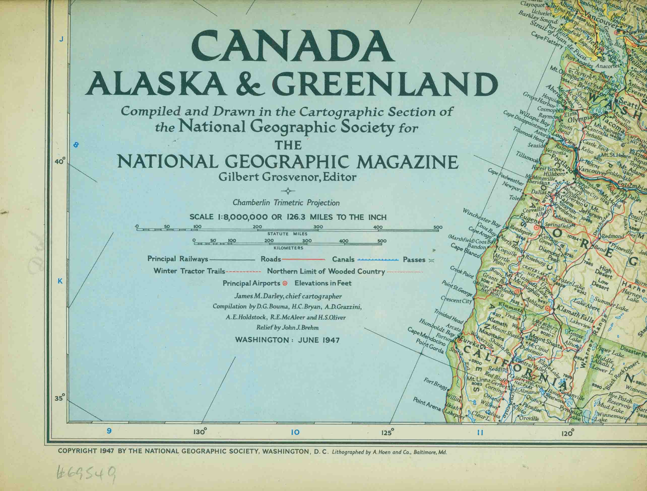 CANADA, ALASKA & GREENLAND.
