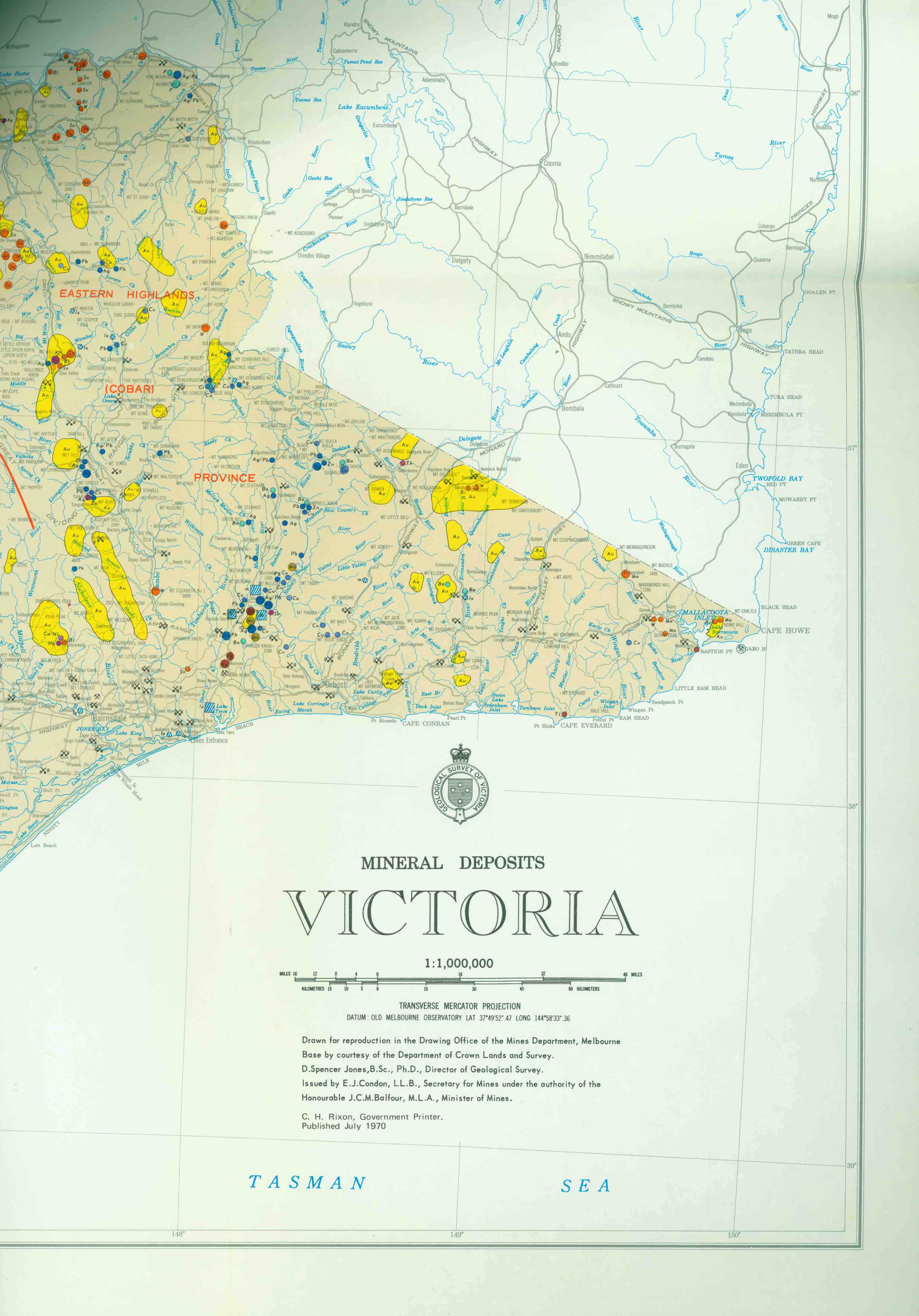 MINERAL DEPOSITS VICTORIA.