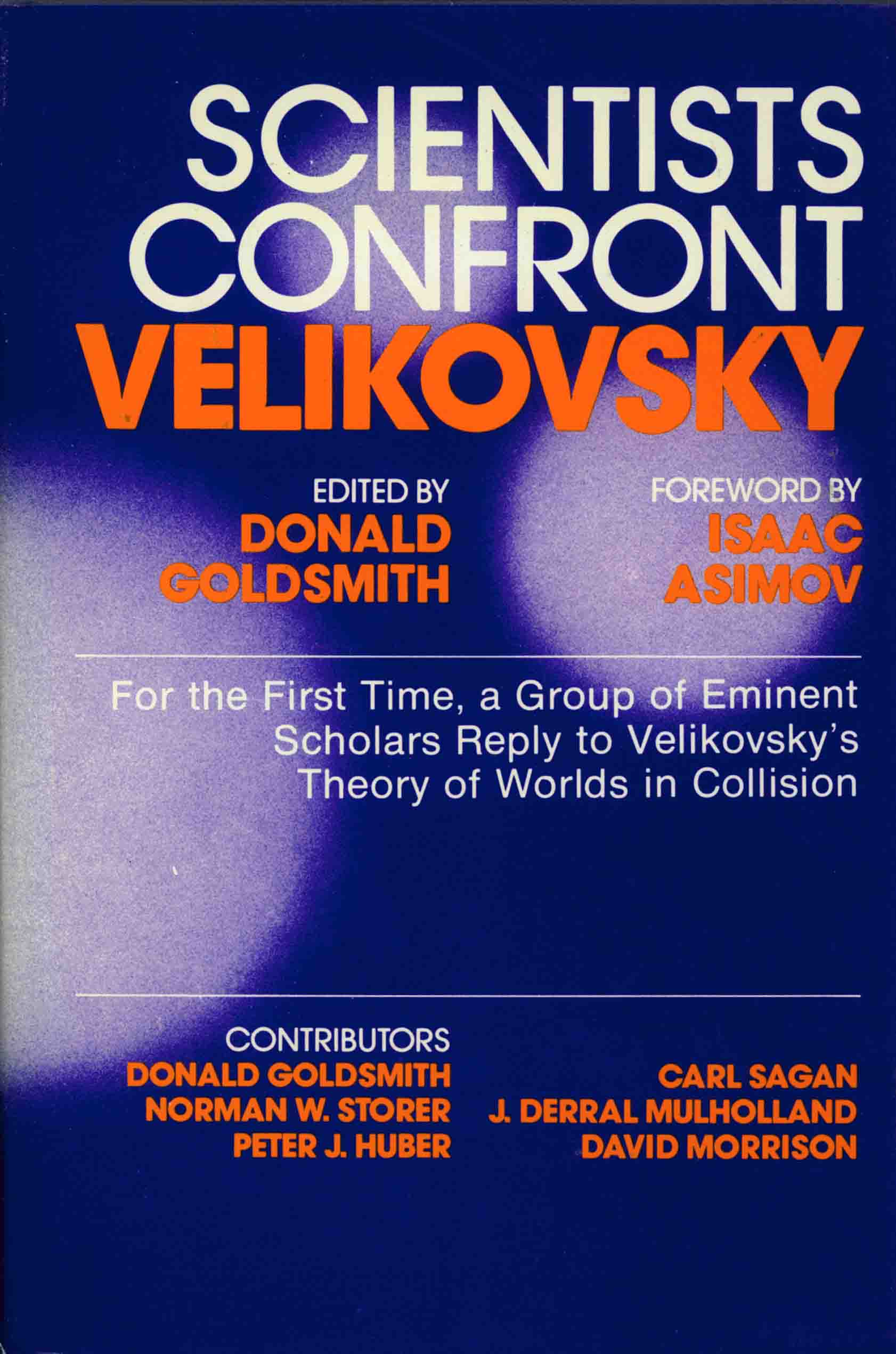 SCIENTISTS CONFRONT VELIKOVSKY.