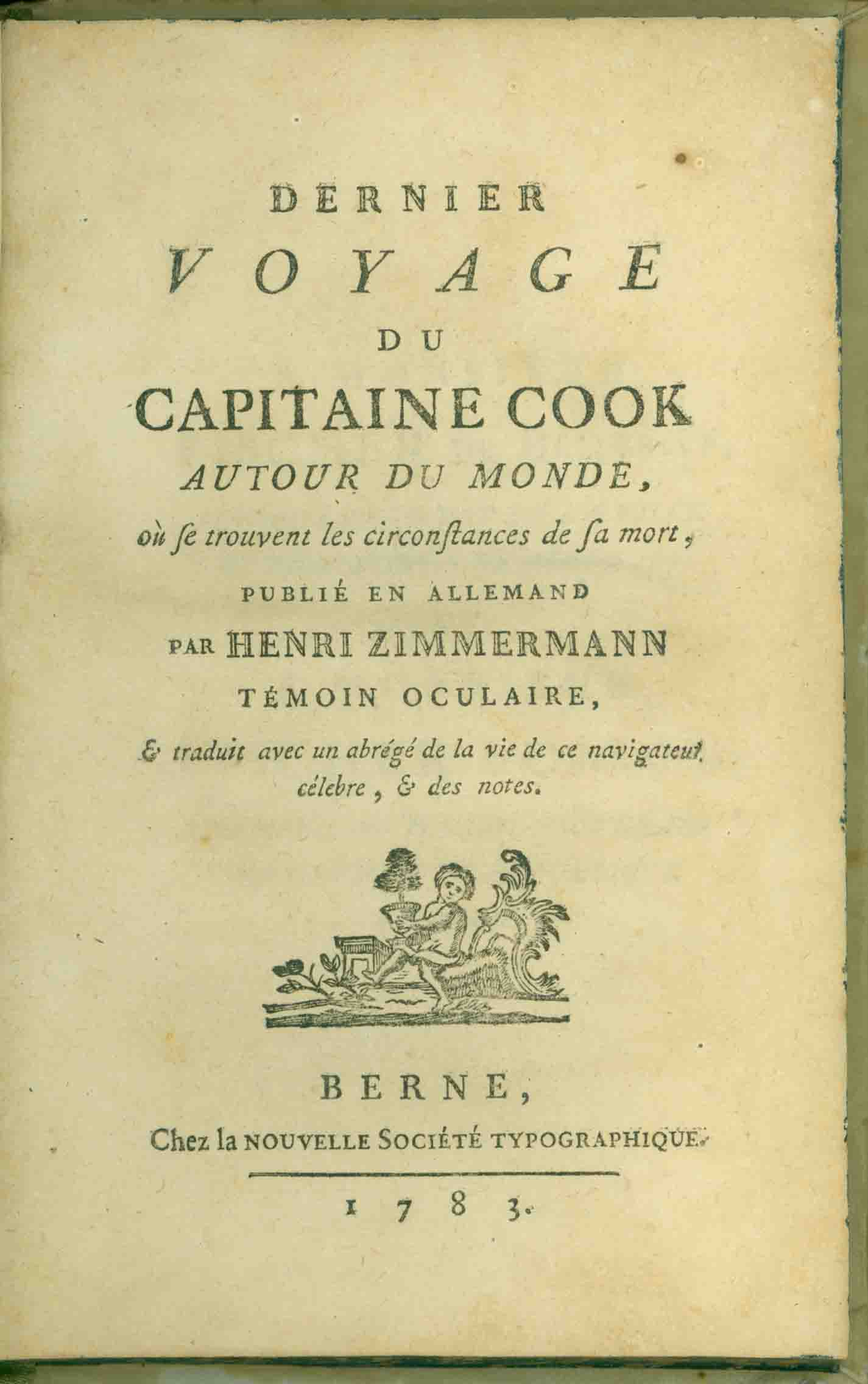 DERNIER VOYAGE DU CAPITAINE COOK AUTOUR DU MONDE,